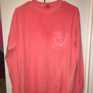 coral ivory ella long sleeve tee